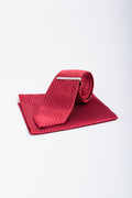 Rood stropdas set met stippen