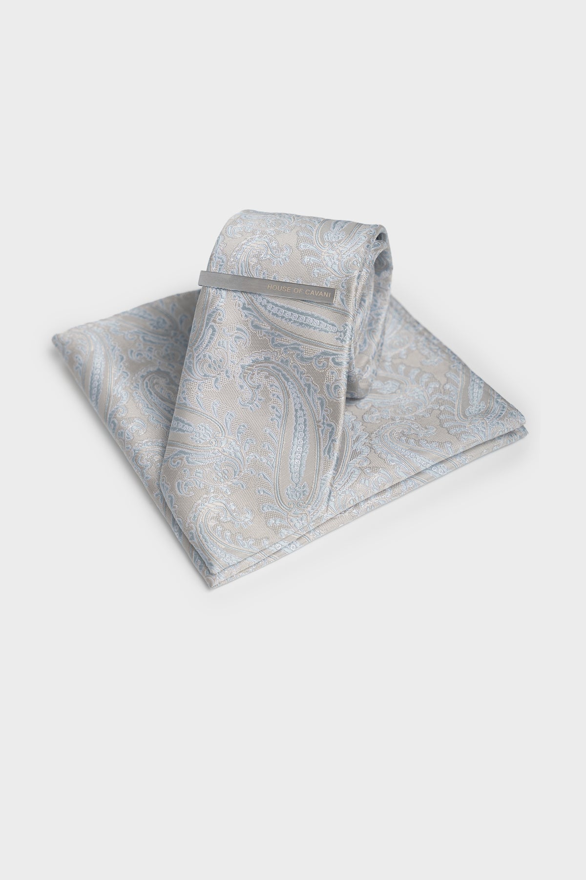 Lichtgrijs met Paisley