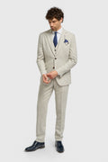 Parelmoer Grijs met Tweed Herenpak