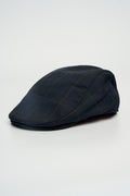 Marineblauw met Ruit cap