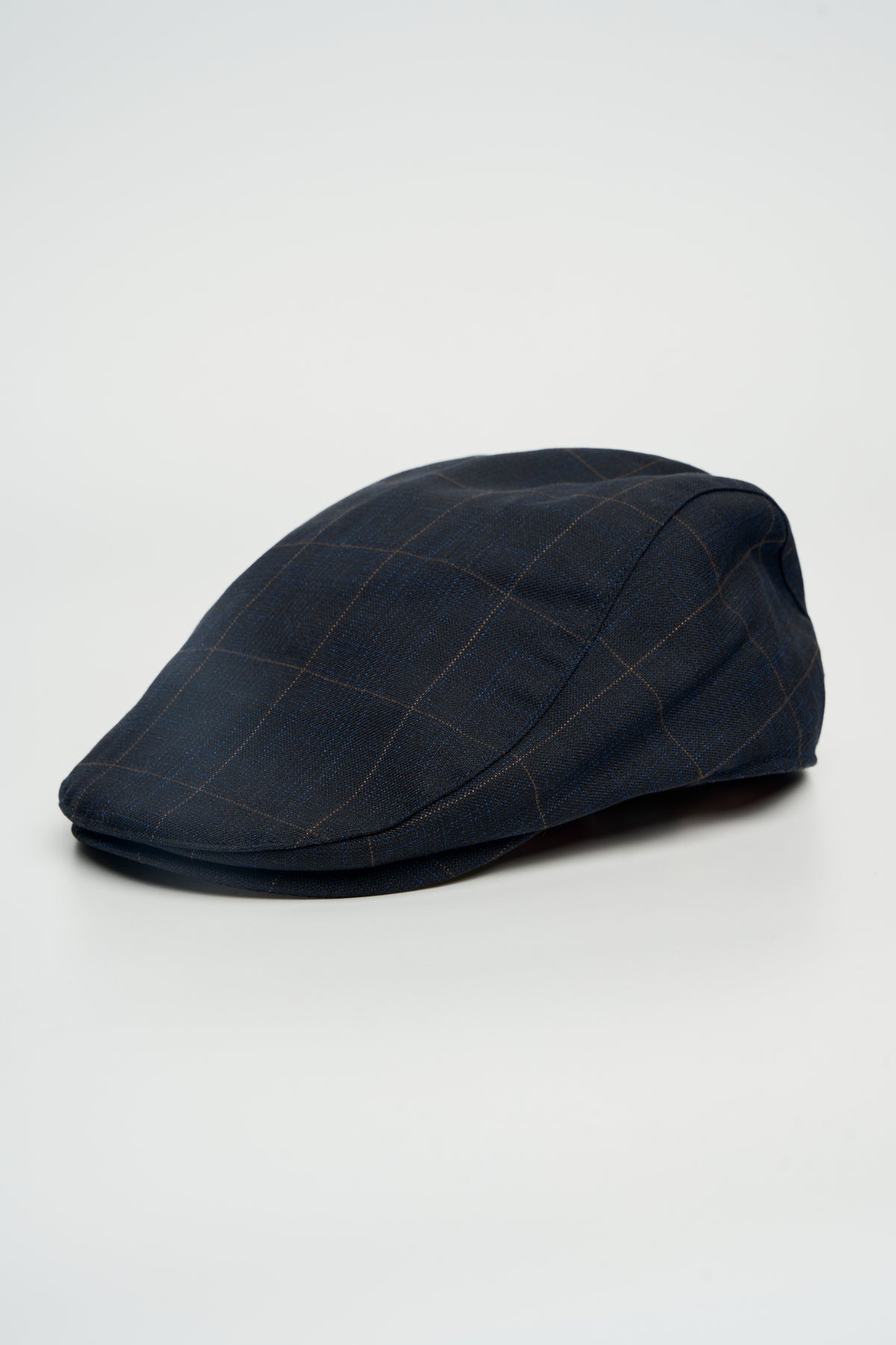 Marineblauw met Ruit cap