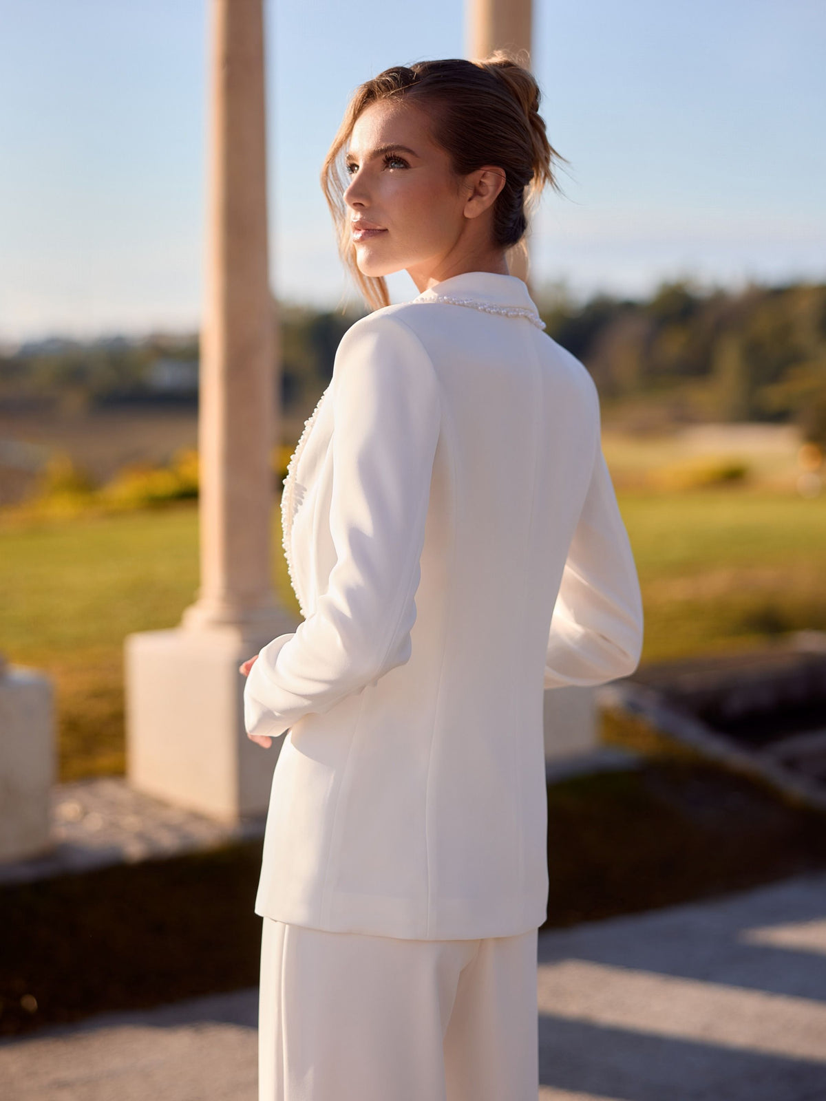 Ivory Blazer met Parels