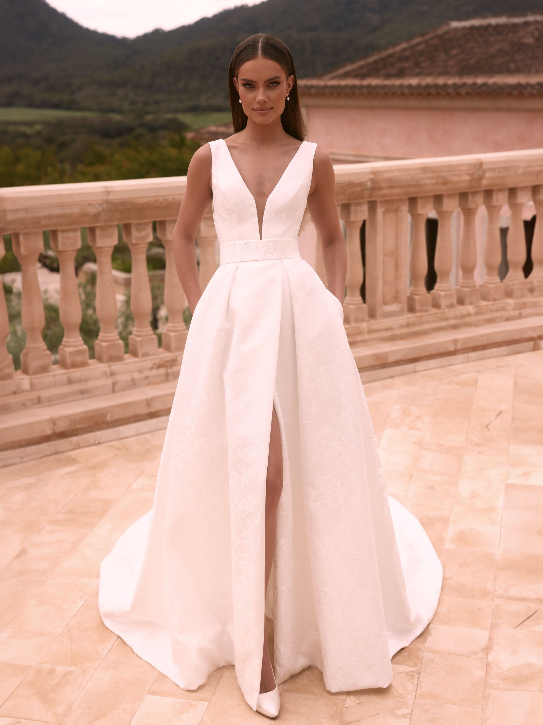 Luxe Prinses Trouwjurk van Jacquard