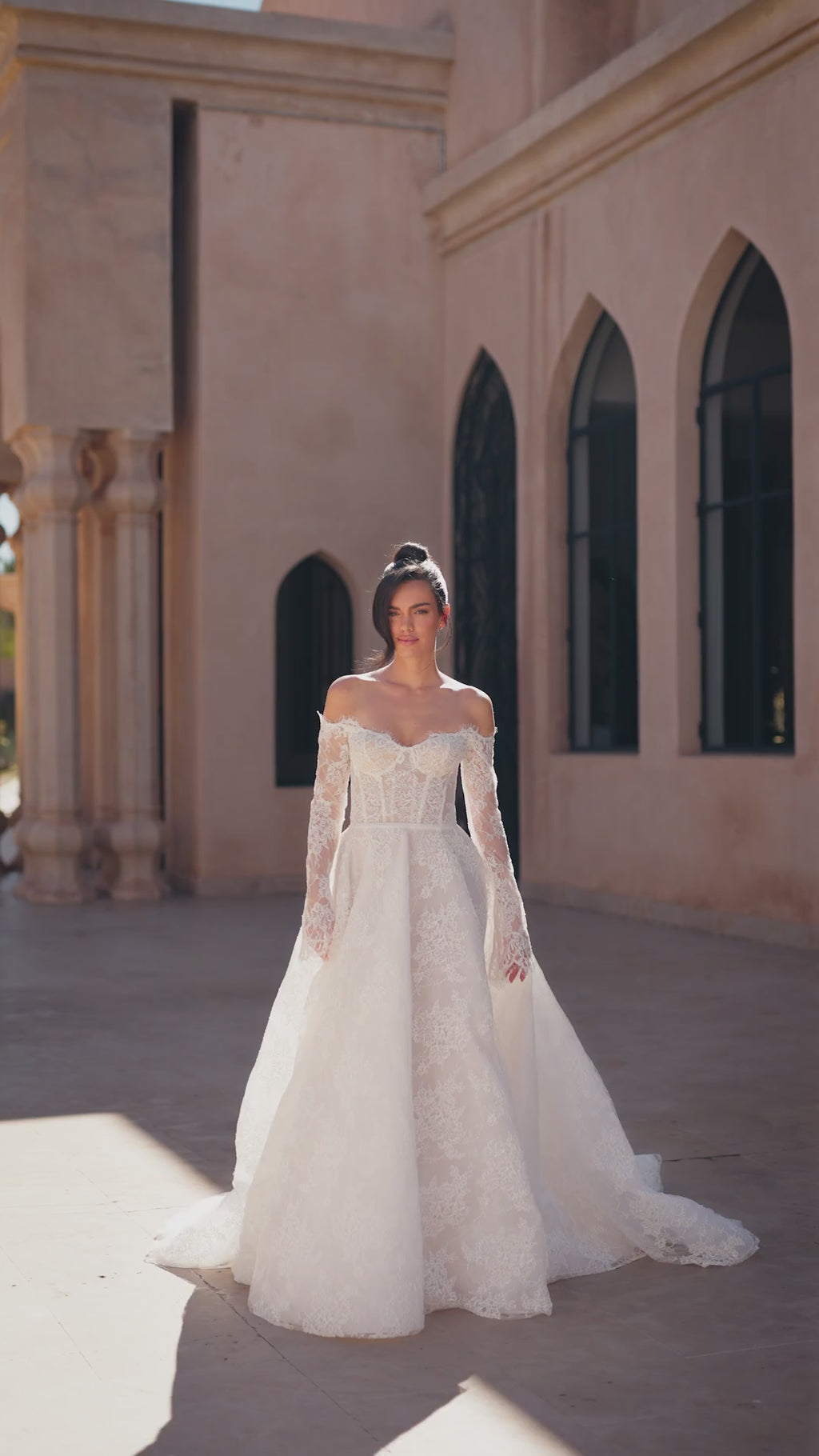 Luxe Prinses Trouwjurk van Chantilly Kant