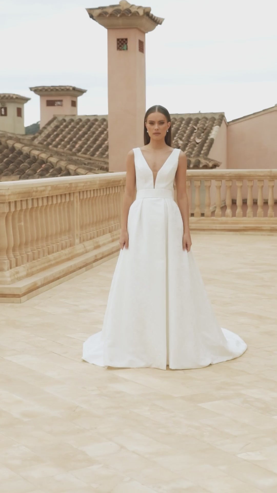 Luxe Prinses Trouwjurk van Jacquard